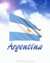 bandera argentina nubes