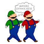 mario bros haters gonna hate by mattmcmanis d