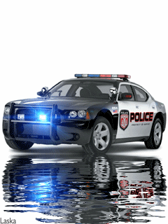 auto policia luces