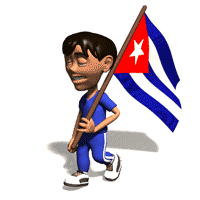 boy cuba flag animated