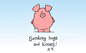 enviar besos abrazos