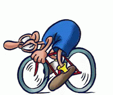 bicicleta acelerando dibujo