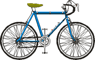 bicicleta azul