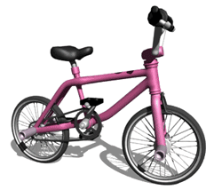 bicicleta rosa
