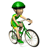 ciclista profesional verde d