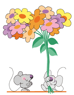 s ratoncitos flores
