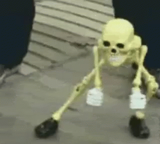 halloween esqueleto marioneta