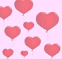 globos y corazones