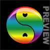 ying yang rainbow