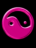 ying yang rosa